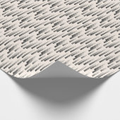 Modernes Regen-Muster Geschenkpapier (Ecke)