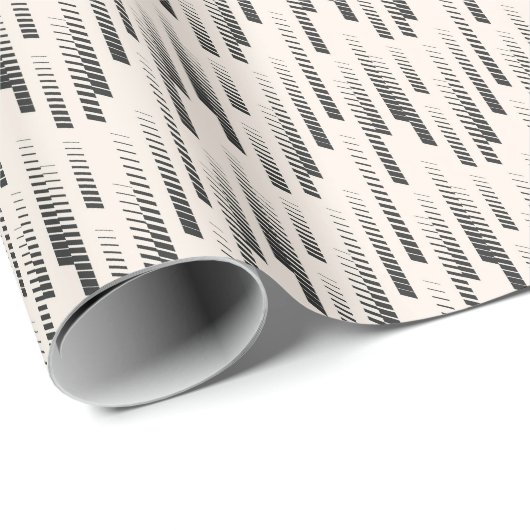 Modernes Regen-Muster Geschenkpapier (Rolleneckpunkt)