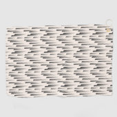 Modernes Regen-Muster Golfhandtuch (Horizontal)