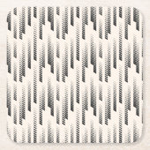 Modernes Regen-Muster Rechteckiger Pappuntersetzer (Vorderseite)