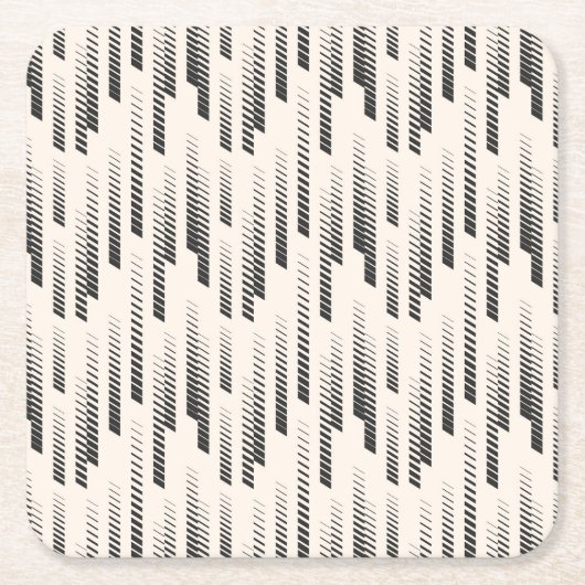 Modernes Regen-Muster Rechteckiger Pappuntersetzer (Vorderseite)