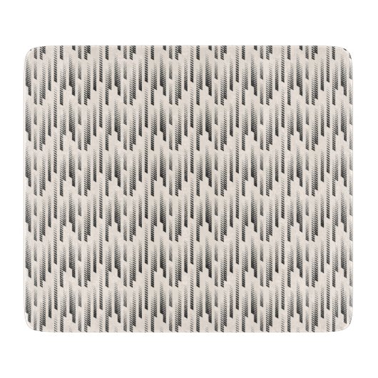 Modernes Regen-Muster Schneidebrett (Vorderseite)