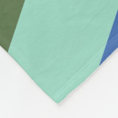 Modernes Regenbogen-Diagonal-Streifen Geometrische Fleecedecke (Ecke)
