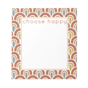 Modernes Regenbogendesign Notepad Notizblock
