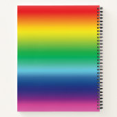 Modernes Regenbogenfarbenmuster Notizblock (Rückseite)