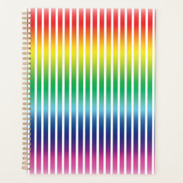 Modernes Regenbogengefälle und weiße senkrechte St Planer