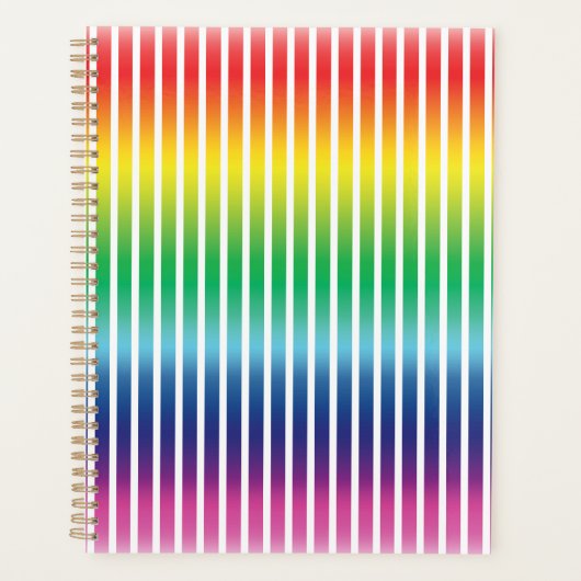 Modernes Regenbogengefälle und weiße senkrechte St Planer (Vorderseite)