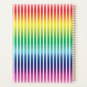 Modernes Regenbogengefälle und weiße senkrechte St Planer (Rückseite)