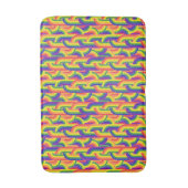 Modernes Regenbogenmuster Badematte (Vorderseite Vertikal)