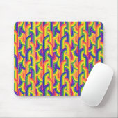 Modernes Regenbogenmuster Mousepad (Mit Mouse)