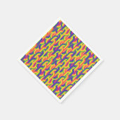 Modernes Regenbogenmuster Serviette (Ecke)