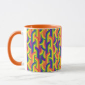 Modernes Regenbogenmuster Tasse (Links)