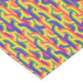 Modernes Regenbogenmuster Tischdecke (Schrägansicht)