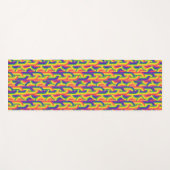 Modernes Regenbogenmuster Yogamatte (Vorderseite (Horizontal))
