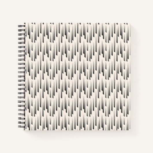 Modernes Regenmuster Notizblock (Vorderseite)