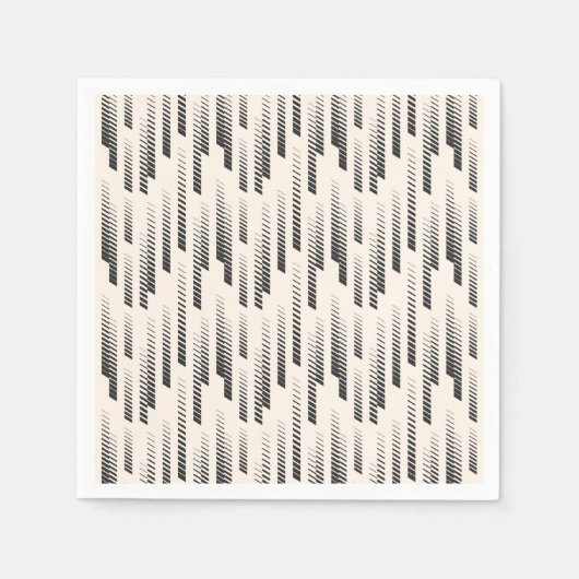 Modernes Regenmuster Serviette (Vorderseite)