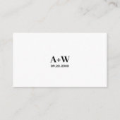 Modernes Register | Hochzeitregister QR-Code Begleitkarte (Rückseite)