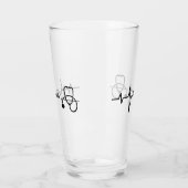 Modernes, registriertes Geschenk für Krankenschwes Glas (Links)