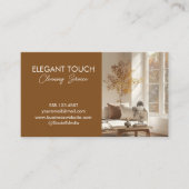 Modernes Reinigungshaus Sauberer Service Beruflich Visitenkarte (Vorderseite)