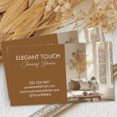 Modernes Reinigungshaus Sauberer Service Beruflich Visitenkarte