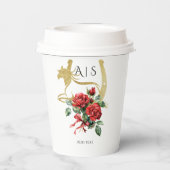 Modernes Rennpferd Derby & Drinks Party Reittiere Pappbecher (Rückseite)