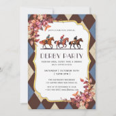 Modernes Rennpferd Derby Party Reitsport Einladung (Vorderseite)