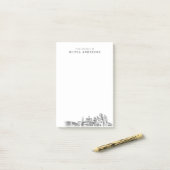 Modernes Reno Nevada Berufliches Geschenk Personal Post-it Klebezettel (Auf Schreibtisch)