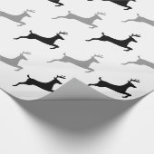 Modernes Rentier Geschenkpapier (Ecke)