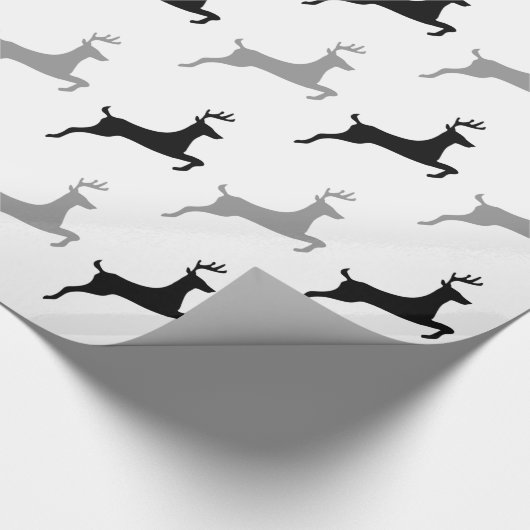 Modernes Rentier Geschenkpapier (Ecke)