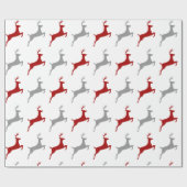 Modernes Rentier Geschenkpapier (Flach)