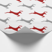 Modernes Rentier Geschenkpapier (Ecke)