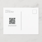 Modernes Restaurant Neue Veranstaltung Brasserie M Postkarte (Rückseite)