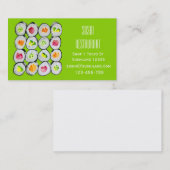 Modernes Restaurant Sushi oder Catering Business B Visitenkarte (Vorne/Hinten)