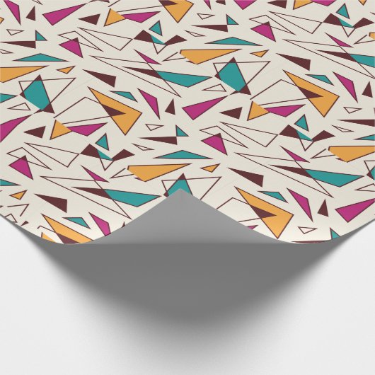 Modernes Retro 80er Wrapping Paper Geschenkpapier (Ecke)