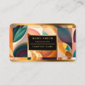 Modernes Retro Abstrakt Square Collection Business Visitenkarte (Vorderseite)