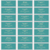 Modernes Retro | Aquamariner Aufkleber für die Adr (Vorderseite)