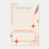 Modernes Retro aus dem Mittelalter zu erledigen Post-it Klebezettel (Vorderseite)