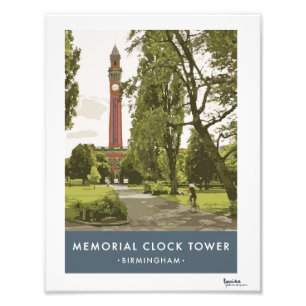Modernes Retro Birmingham Poster