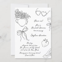 Modernes Retro Boho Doodle UAWG Brautparty
