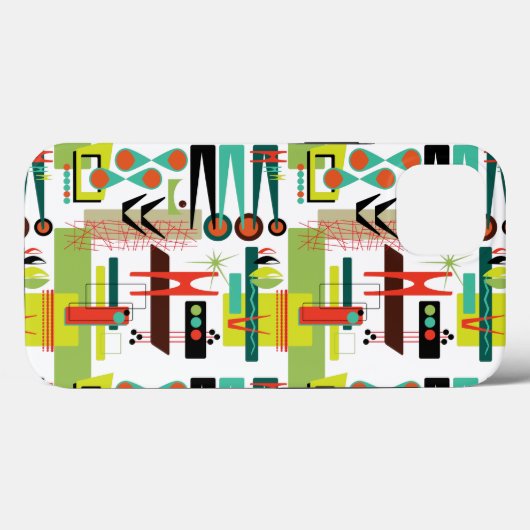 Modernes Retro Case-Mate iPhone Hülle (Rückseite (Horizontal))