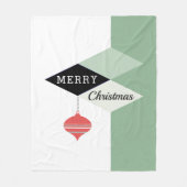 Modernes Retro-Chic Weihnachten des Mittelalters Fleecedecke (Vorderseite)