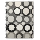 Modernes Retro-Circle-Notebook Notizblock (Vorderseite)