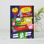 Modernes Retro Comic Bachelorette Cowgirl (Stehend Vorderseite)