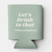 Modernes Retro Cool Fun Wedding Names Gastgeschenk Dosenkühler (Rückseite)