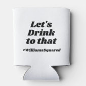 Modernes Retro Cool Fun Wedding Names Gastgeschenk Dosenkühler (Rückseite)