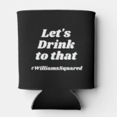 Modernes Retro Cool Fun Wedding Names Gastgeschenk Dosenkühler (Rückseite)