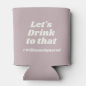 Modernes Retro Cool Fun Wedding Names Gastgeschenk Dosenkühler (Rückseite)