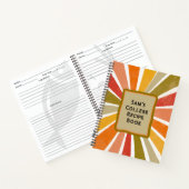 Modernes Retro Custom Favorite Uni Rezept Buch (Innenseite)