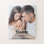 Modernes Retro Daddy Custom Foto Puzzle<br><div class="desc">Gib Papa ein unvergessliches Geschenk mit diesem maßgeschneiderten Foto-Puzzle. Mit einem modernen Retro-Schriftart, anpassbarem Text für Namen. Ein großartiges kleine Geschenk, Vatertagsgeschenk, Geburtstag oder einfach nur weil.</div>