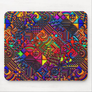modernes Retro der digitalen Steppdecke Mousepad